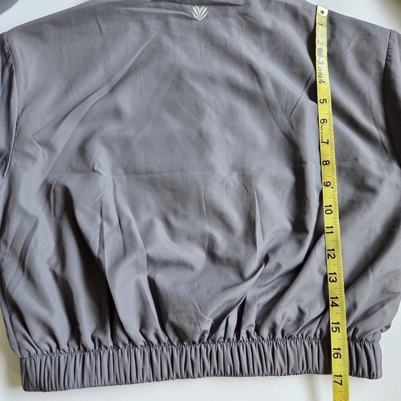 Gray Hooded Women's Lightweight Jacket - Picture 6 of 9